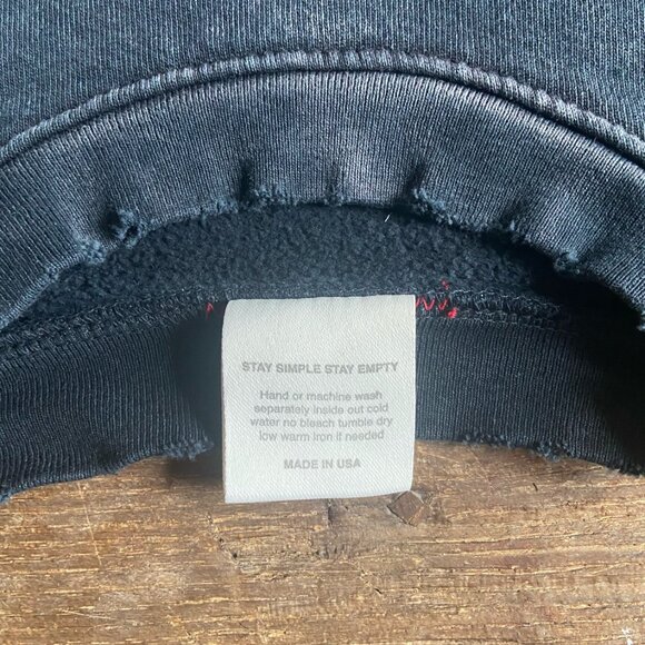 Moojimooji Oversized Kangaroo Pocket Crew Aged Black (Small) - Picture 4 of 12